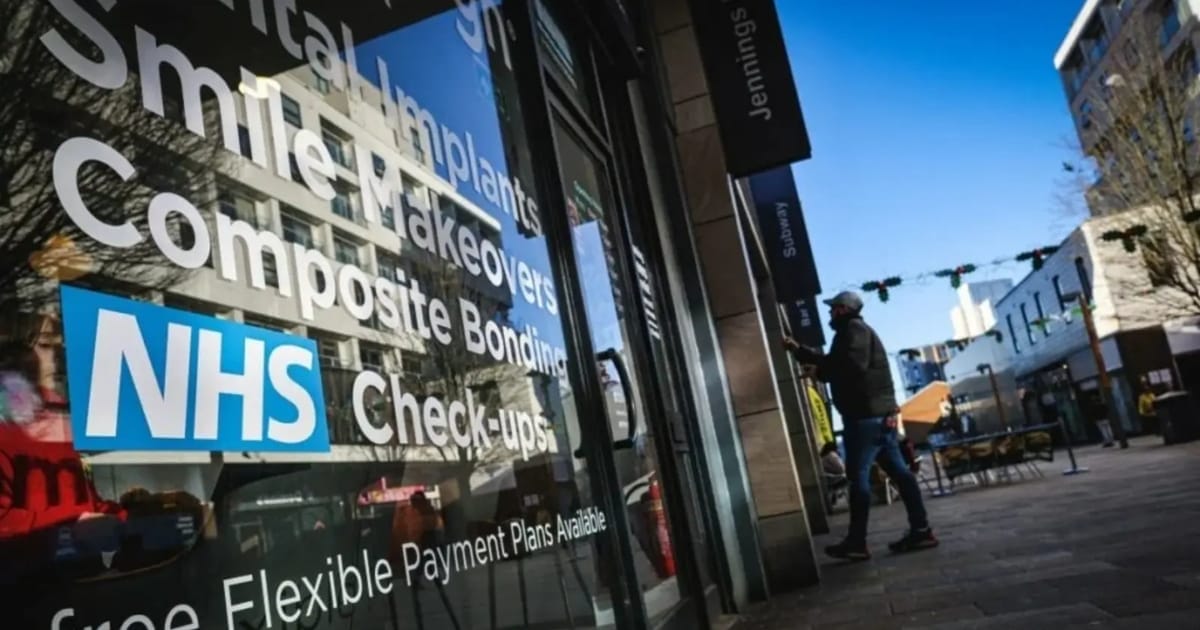 The front of an NHS clinic