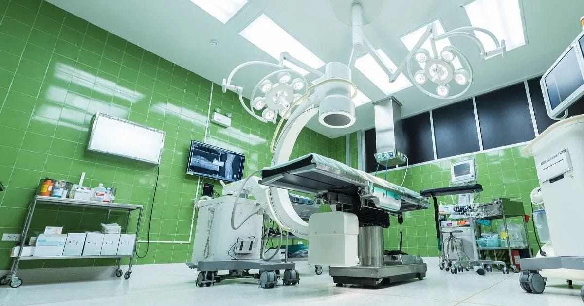 Operating theatre in a private hospital